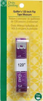 Dritz 120in Quilter's Flip Tape Measure