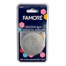 Famore Rotary Blades 45mm 2ct