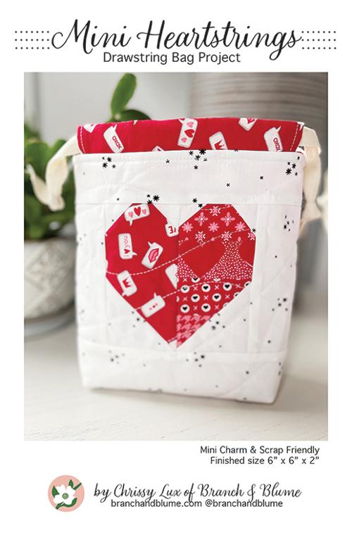 Mini Heartstrings Drawstring Bag Project