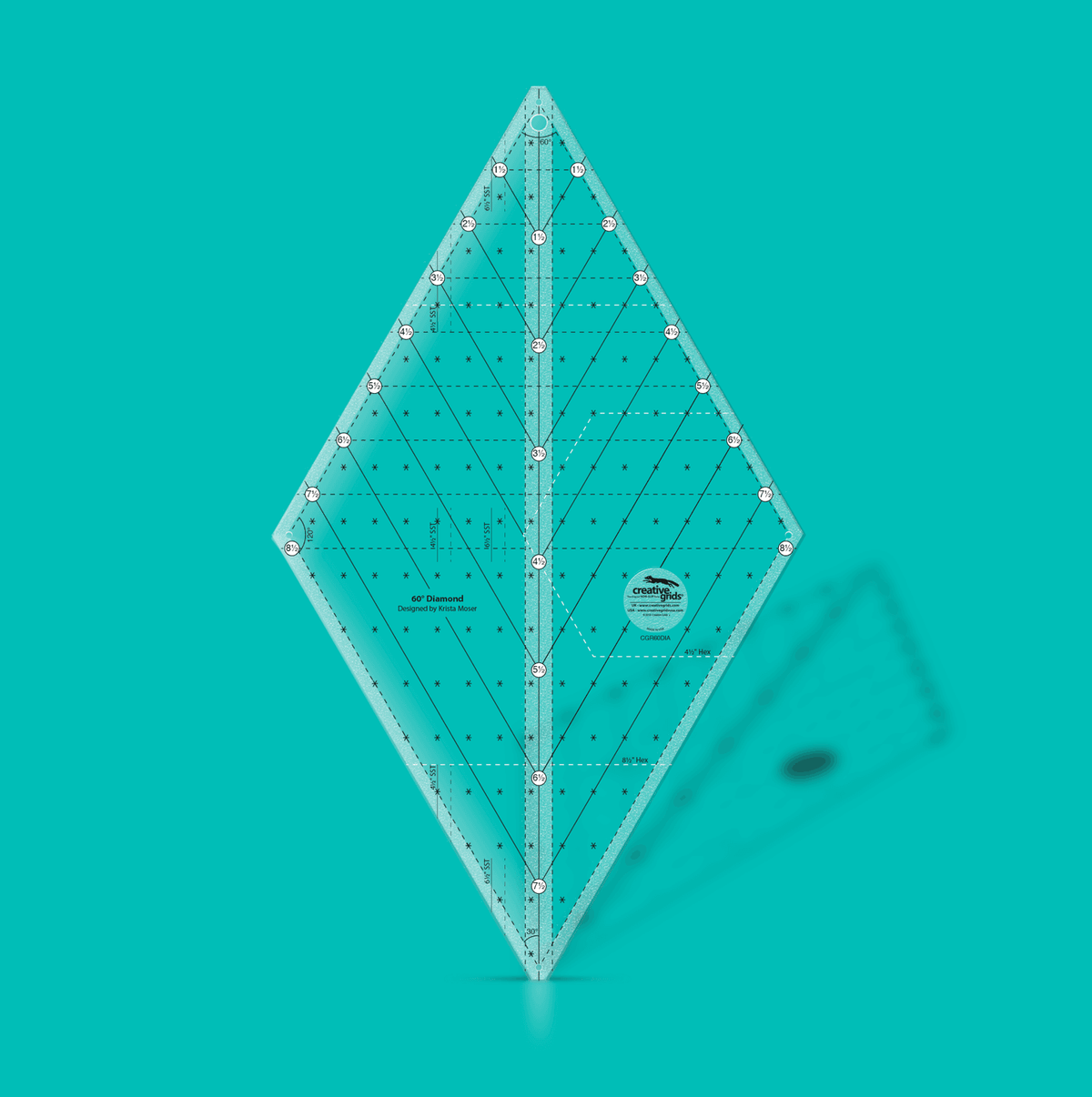 Creative Grids 60° Diamond Ruler