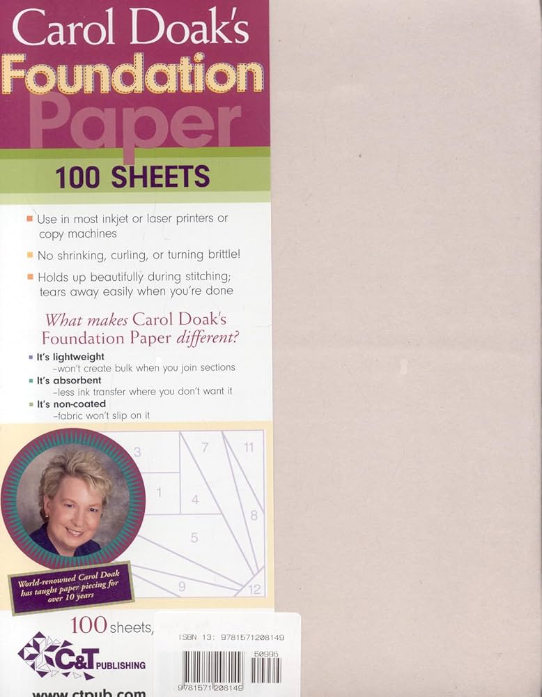 Carol Doak&#39;s Foundation Paper 100 sheets