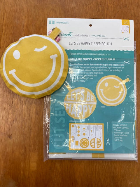 Let&#39;s Be Happy Zipper Pouch