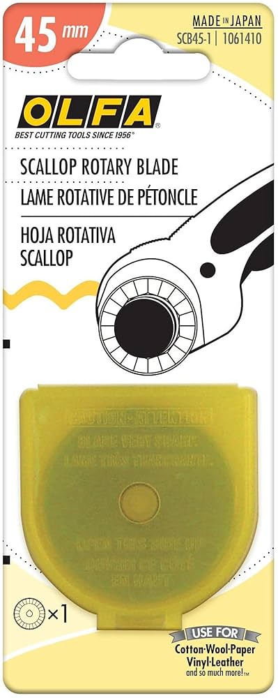 Olfa Scalloped Rotary Blade 45mm