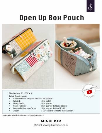 Open Up Box Pouch Pattern