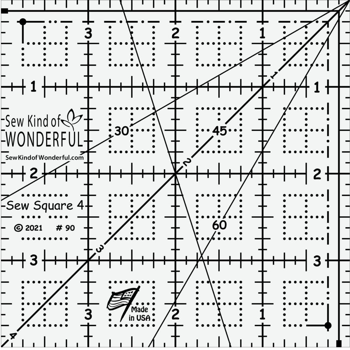 Sew Square 4" Ruler