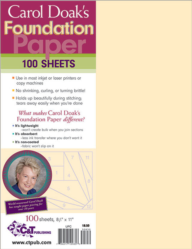 Carol Doak&#39;s Foundation Paper