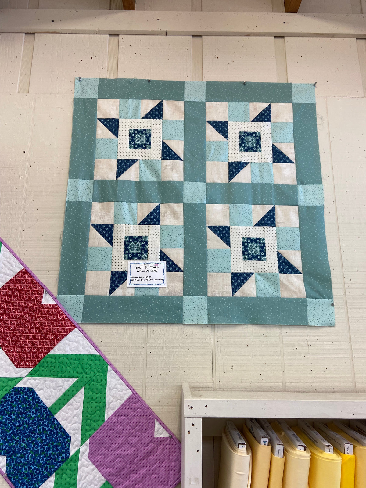 Spotted Stars Wall Hanging Quilt Kit